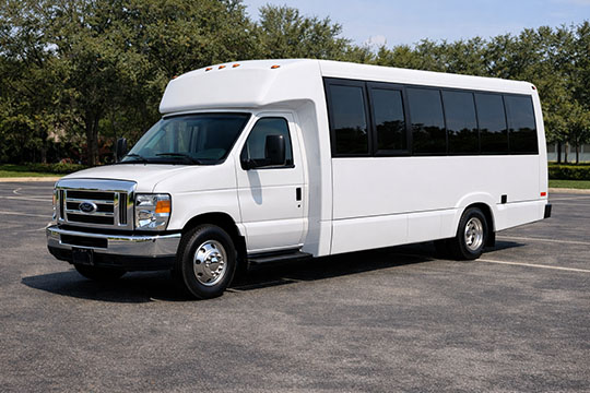 18-passenger minibus available for charter in Southlake, TX
